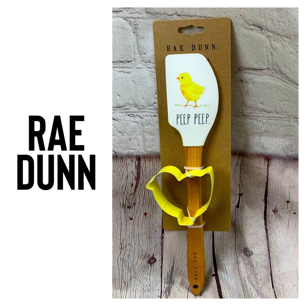 Rae Dunn PEEP PEEP Spatula & Cookie Cutter Set